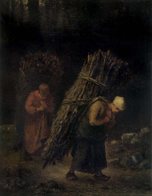 Jean Francois Millet Peasant Women Carrying Firewood Germany oil painting art